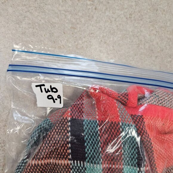 Matilda Jane Cardigan Sweater Fringe Hem Open Front Plaid Stripes Multicolor sz - Picture 10 of 10